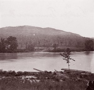 Widok na rzekę Tennessee, ca. 1864. autorstwa George N. Barnard