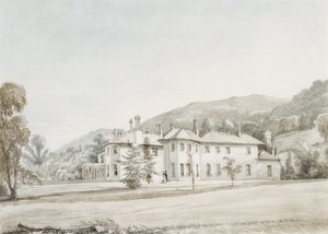 Rheola (akwarela i ołówek na papierze) autorstwa George Orleans Delamotte