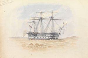 Monarch" w Sheerness z "Trafalgar" 29 stycznia 1851 r.