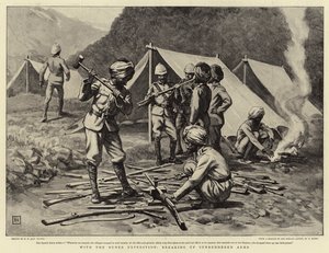 Z Ekspedycją Bunera, rozbijając oddaną broń autorstwa George Percy Jacomb Hood