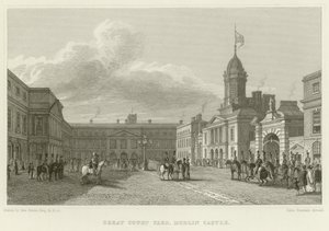 Wielki dziedziniec przy zamku w Dublinie