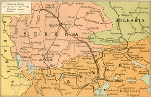 Mapa Frontu Saloniki, 1919.