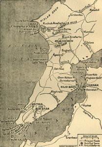 Mapa Półwyspu Gallipoli, 1919.