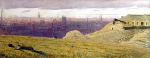 Newcastle z Rabbit Banks, Gateshead na Tyne autorstwa George Price Boyce