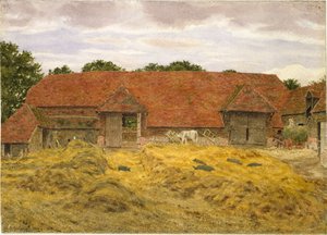 Czerwona Stodoła w Whitchurch, 1868 autorstwa George Price Boyce