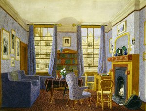 Salon licencjacki, Christ Church, Oxford (akwarela na papierze)