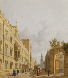 Exeter College, Oksford, 1848 autorstwa George Pyne