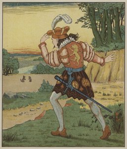 Ilustracja do Rumpelstiltskin autorstwa braci Grimm