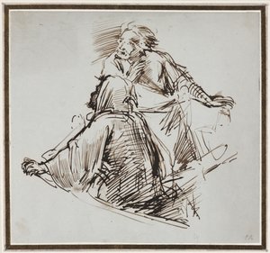 Dwie postacie męskie autorstwa George Richmond