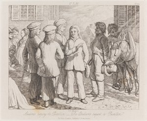 Studenci, Ulm, ok. 1821 (akwaforta) autorstwa George Robert Lewis