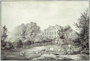Widok na Kenwood (ołówek na papierze) autorstwa George Robertson