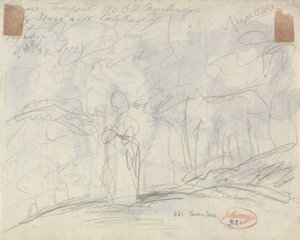 Mała dziewczynka w zagajniku autorstwa George Romney
