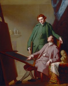 Rozmowa (bracia Artysty, Peter i James Romney) autorstwa George Romney