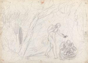 Porzucenie i uratowanie Perdity z „Opowieści zimowej” autorstwa George Romney