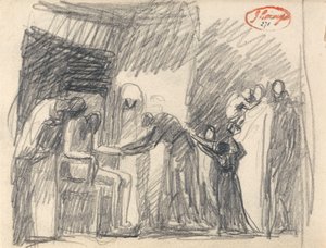 Etapy życia człowieka: starość autorstwa George Romney