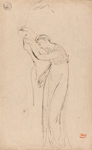 Zniewolona lub przygnębiona kobieta: Prawdopodobnie Andromacha autorstwa George Romney