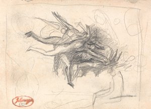 Diabły w scenie kuszenia Chrystusa autorstwa George Romney