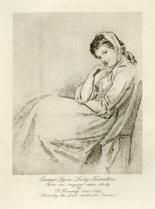 Emma Lady Hamilton autorstwa George Romney