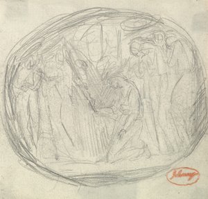 Egzekucja Marii Stuart autorstwa George Romney