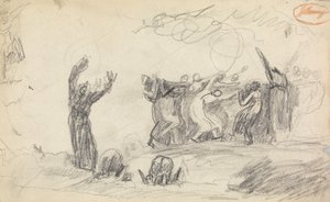 Studium kompozycji postaci nr 12 autorstwa George Romney
