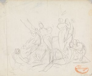 Studium kompozycji figuralnej nr 14 autorstwa George Romney