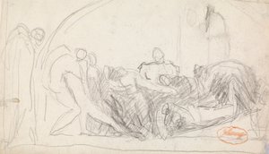 Studium kompozycji figur 22 autorstwa George Romney