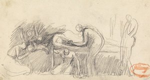 Rysunek Badanie składu 23 autorstwa George Romney