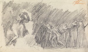 Rysunek Badanie składu 5 autorstwa George Romney