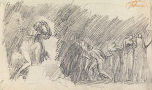 Studium kompozycji figuralnej nr 5 autorstwa George Romney