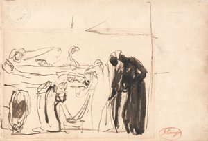Postacie przy piwie autorstwa George Romney