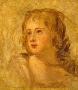 Głowa kobiety, ok.1782-86 autorstwa George Romney