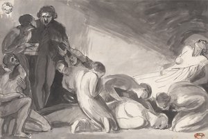 Howard odwiedza więzienie autorstwa George Romney