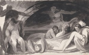 John Howard odwiedza lazaret autorstwa George Romney