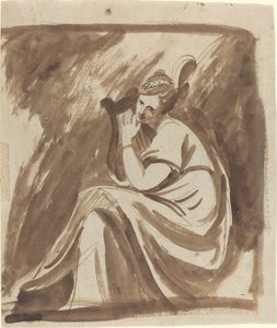 Lady Hamilton grająca na lirze autorstwa George Romney