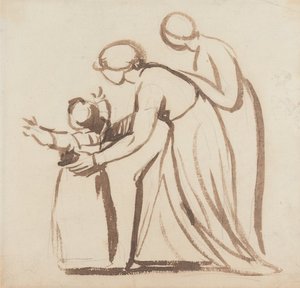 Nauka chodzenia autorstwa George Romney