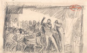 Makbet: Scena bankietu autorstwa George Romney