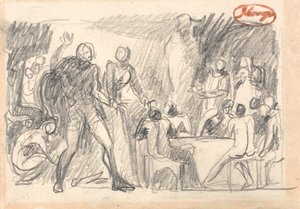 Makbet: Scena bankietowa autorstwa George Romney