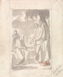 Major Pierson i bramin autorstwa George Romney