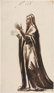 Matka opłakująca Mater Dolorosa, 1776. autorstwa George Romney