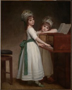 Portret Marii i Katarzyny, córek Edwarda Thurlowa, I barona Thurlow autorstwa George Romney