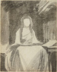 Studium portretowe Lady Hamilton jako św. Cecylii autorstwa George Romney