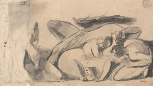 Scena w więzieniu autorstwa George Romney