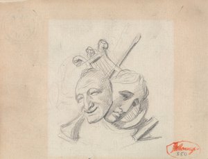 Richard Cumberland Frontispiece autorstwa George Romney