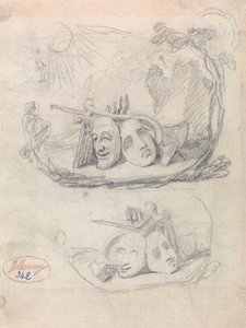 Richard Cumberland Frontispiece autorstwa George Romney