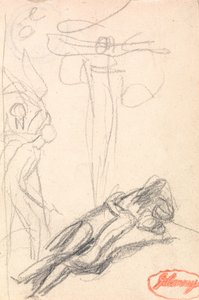 Szatan zaskoczony u ucha Ewy autorstwa George Romney