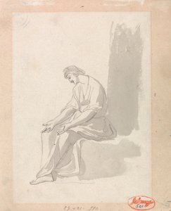 Kobieta siedząca autorstwa George Romney