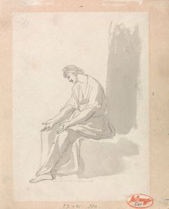 Siedząca kobieta autorstwa George Romney