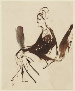 Siedząca postać kobieca autorstwa George Romney