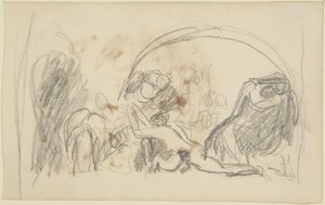 Szkic dotyczący wizyt Howarda w więzieniach autorstwa George Romney