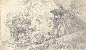 Rysunek ze szkicownika autorstwa George Romney